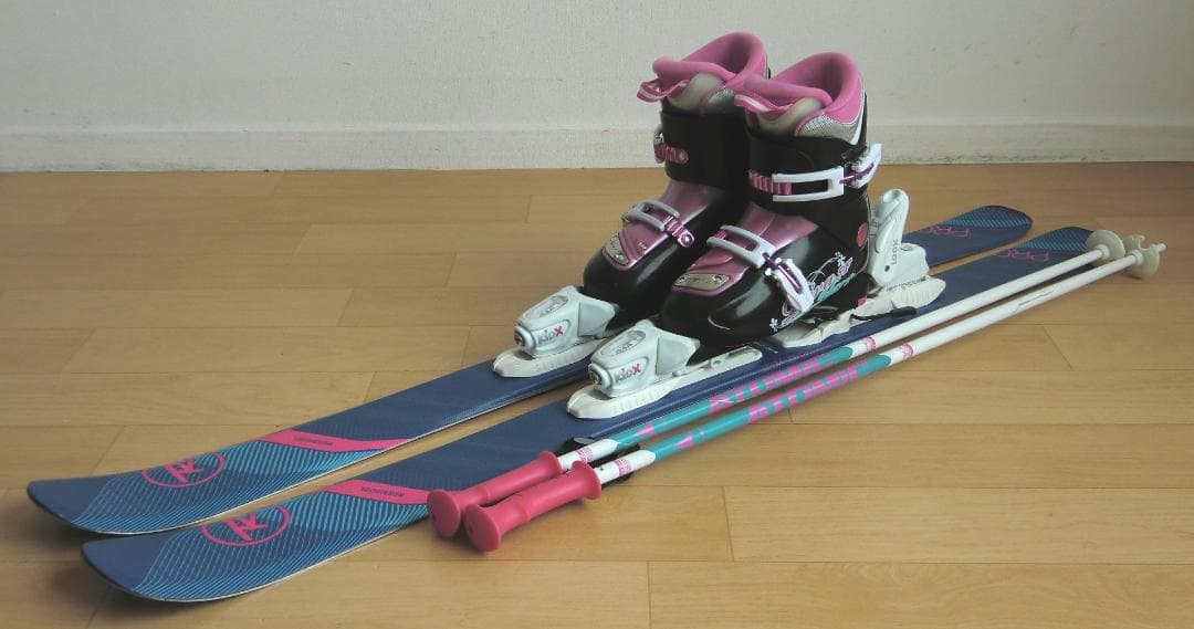 ■■1月限定■送料無料■子供用スキーフルセット■板122靴22■WAX済■■