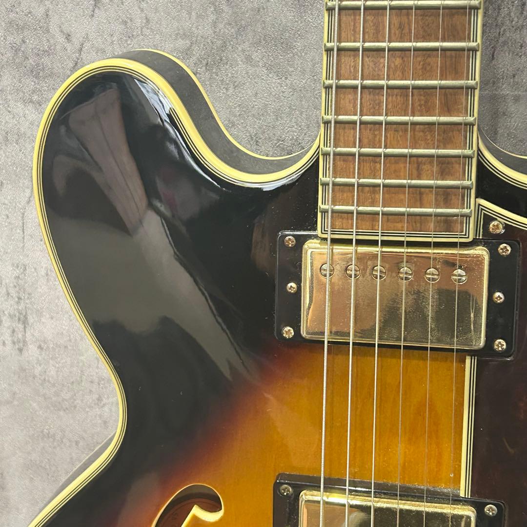 美品 シェラトンⅡ Epiphone セミアコースティックギター サンバースト