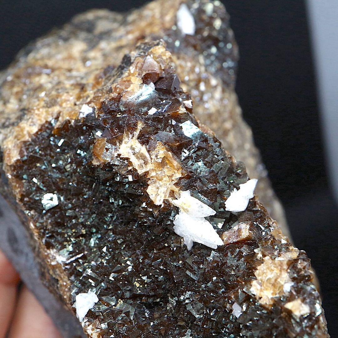 希少！アイオワ州産 イリデッセント カルサイト 原606g IRI029天然石