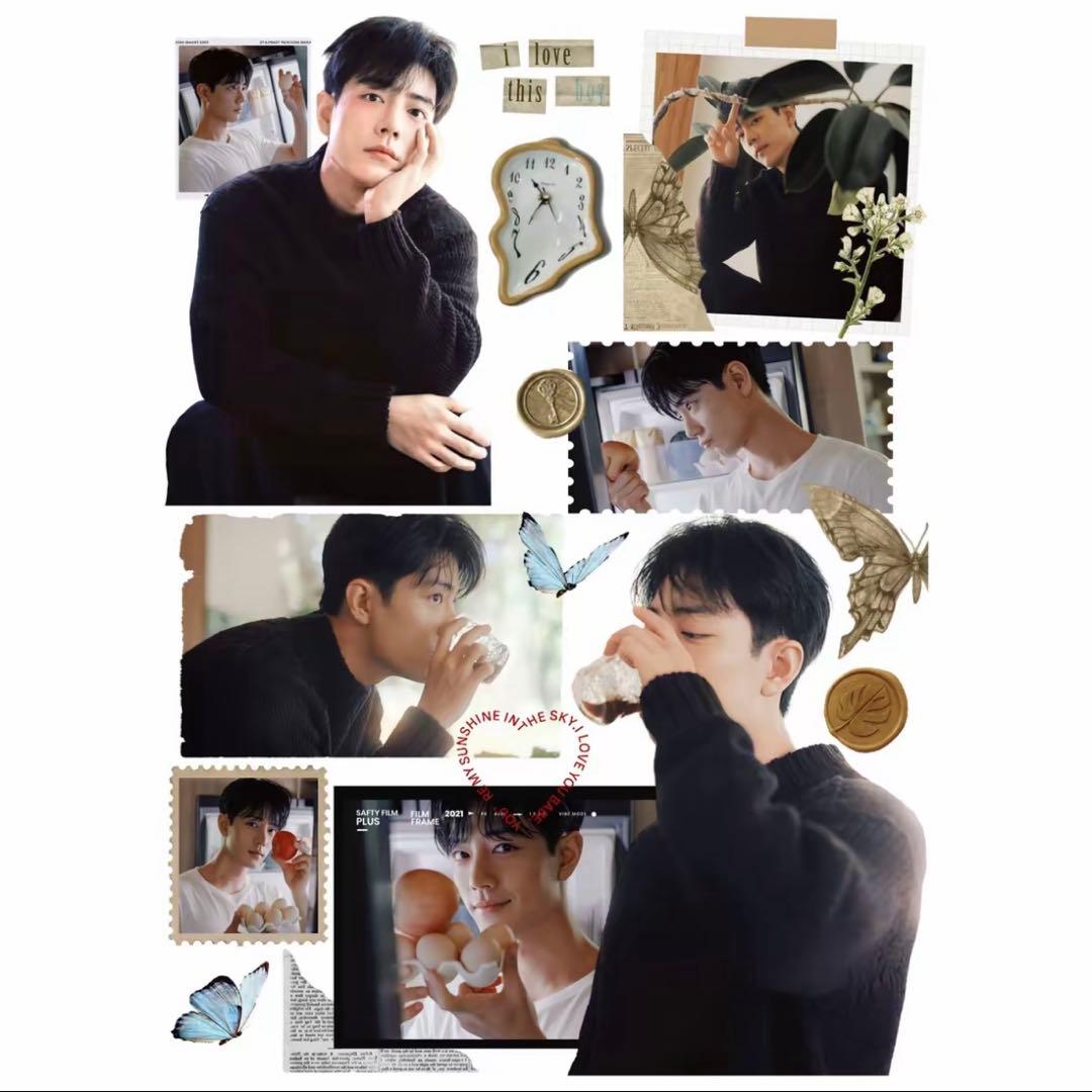 19×25cm 肖戦 デザイン　転写耐油防水ステッカー　30枚