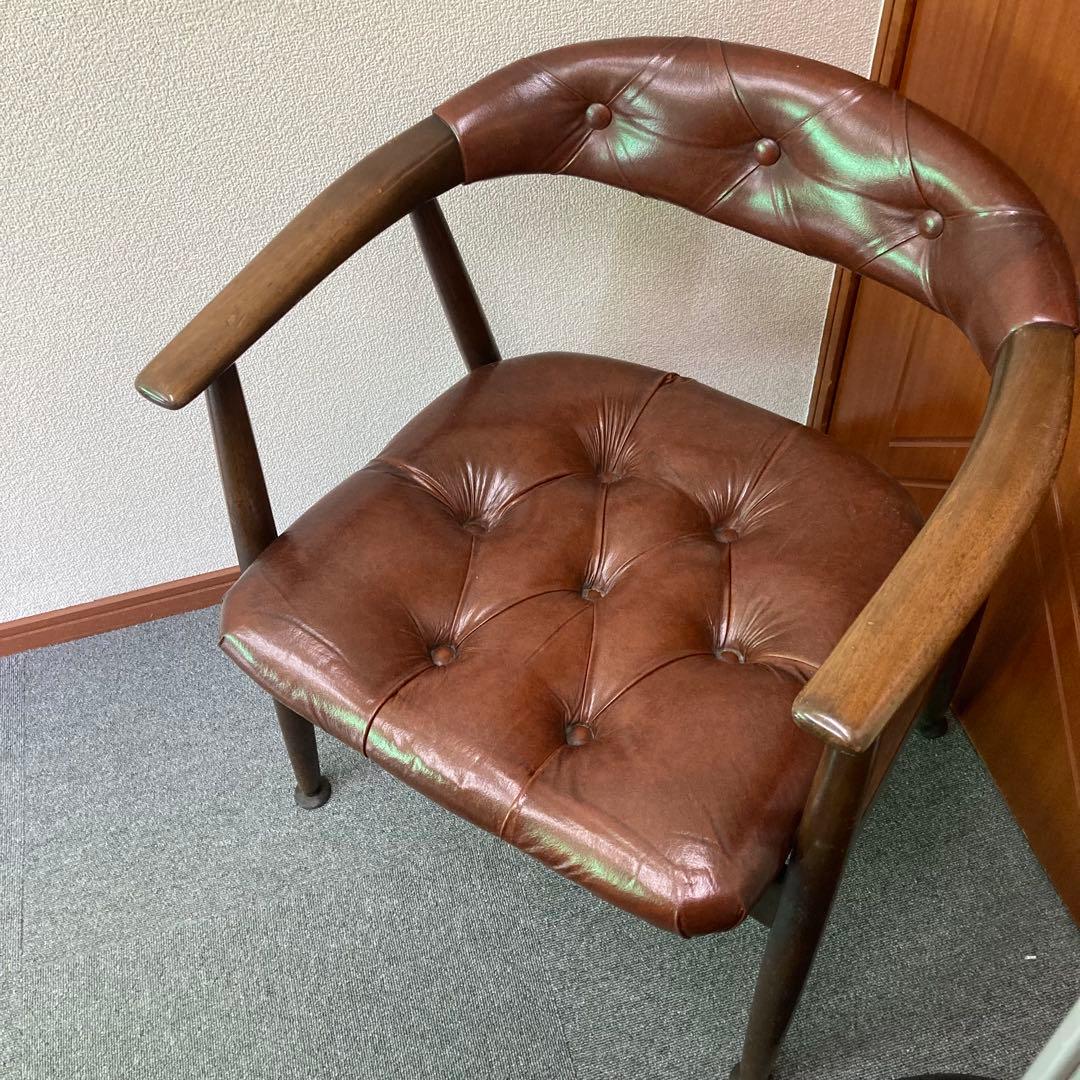 激レア　辻木工 レトロ 木製 アームチェア TSUJI 椅子 イス ビンテージ