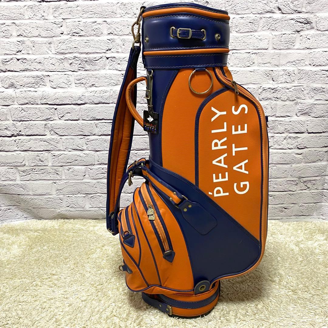 【激レア】キャディバッグ パーリーゲイツ 1990年代 ゴルフバッグ オレンジ