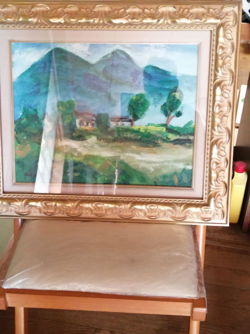 田舎の風景　　油絵