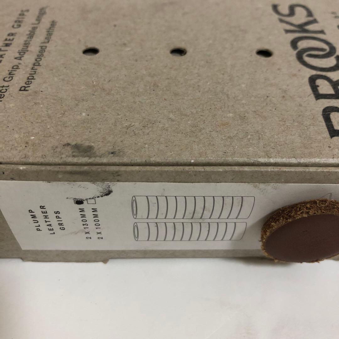 BROOKS PLUMP LEATHER GRIPS レザー　グリップ　茶