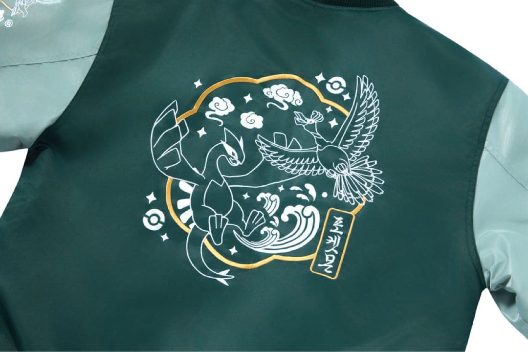 【韓国限定】ポケモン ピカチュウ ルギア ホウオウ スカジャン 伝統エディション