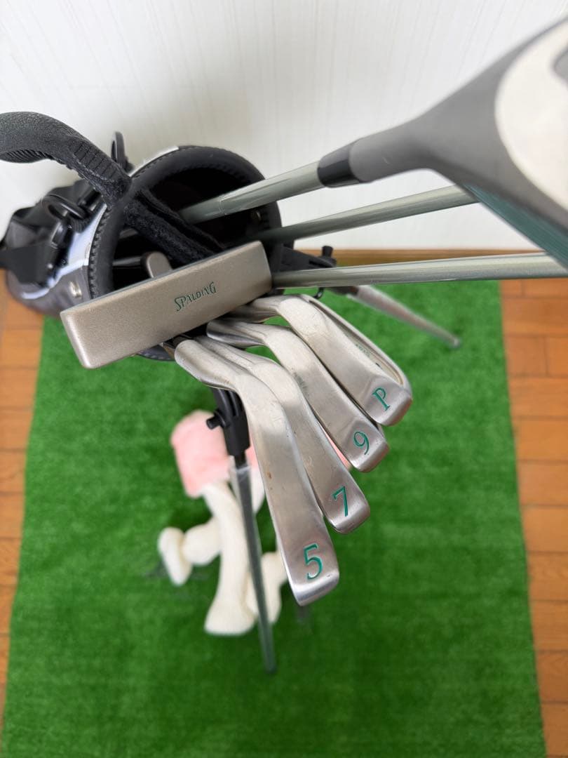 SPALDING　キッズ　ジュニア　レディース　初心者　8本セット　バック