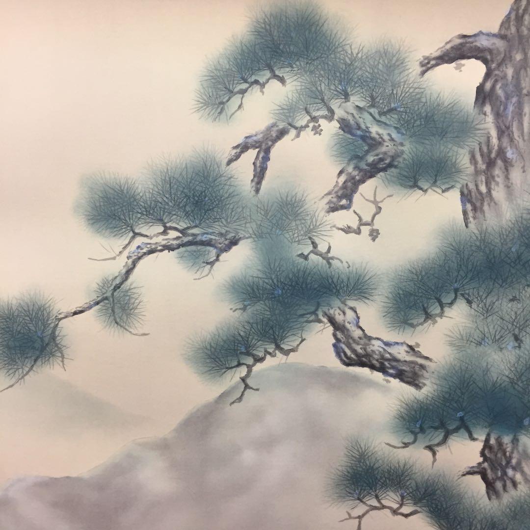 掛け軸 広森 耕仁作 大楠公桜井の別れ 桐箱付き(二重箱付き)