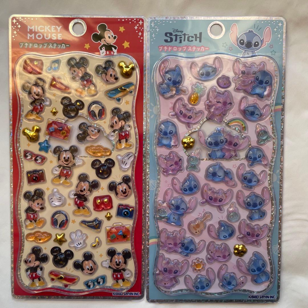 【正規品・プチドロップステッカー】ディズニー　トムとジェリー　6枚セット