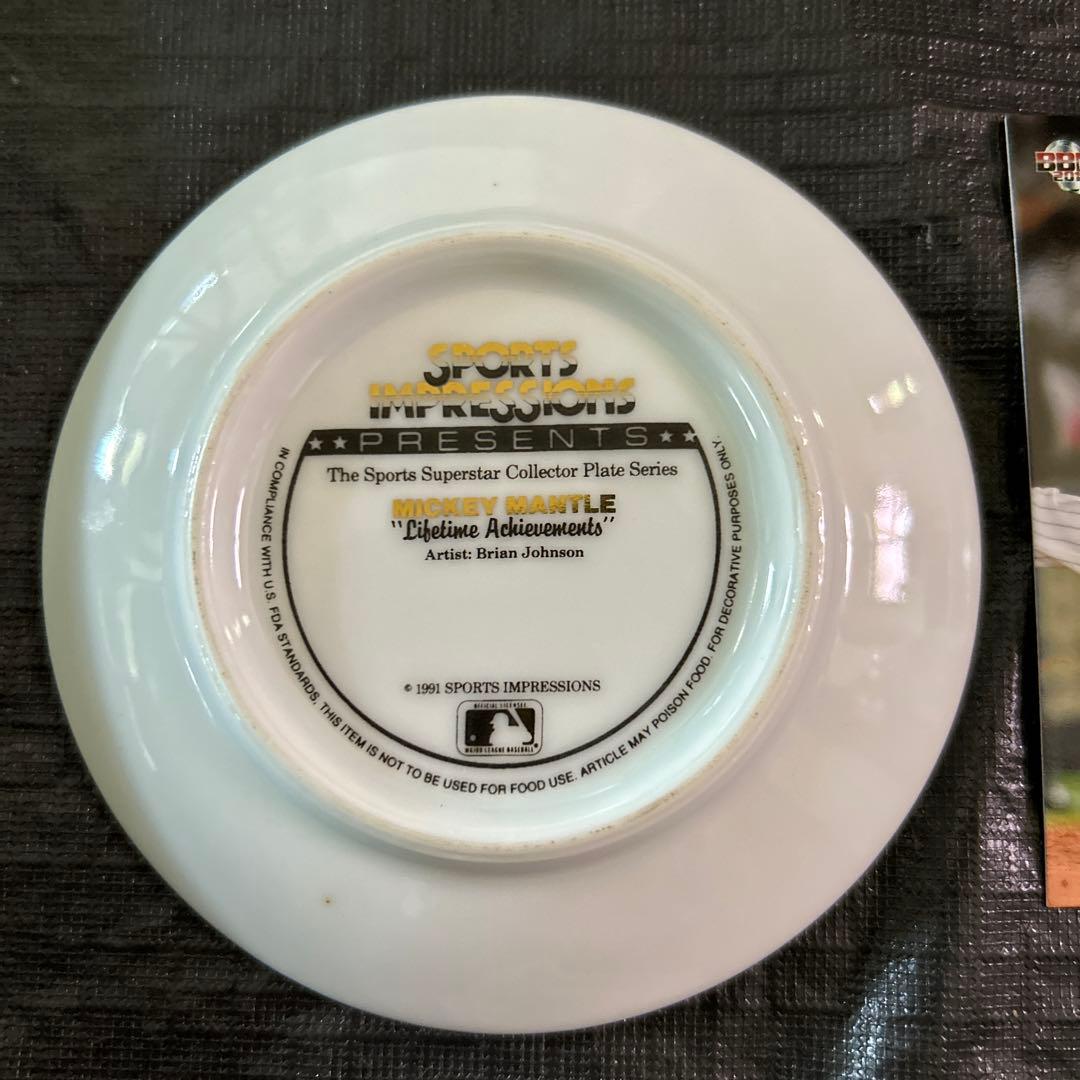 レアBabe Ruth Mickey Mantle Plate 3種 ヤンキース