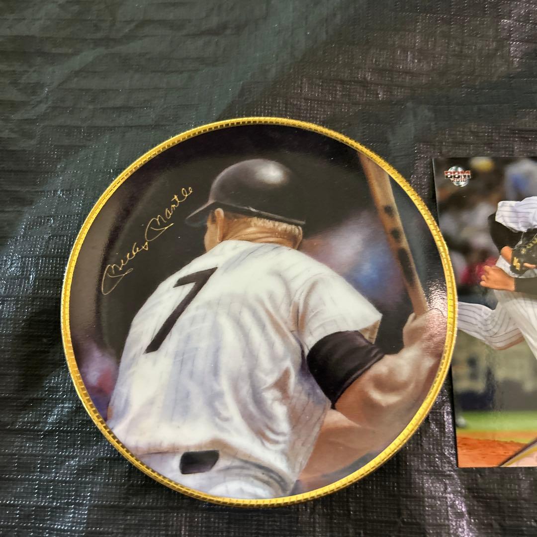 レアBabe Ruth Mickey Mantle Plate 3種 ヤンキース