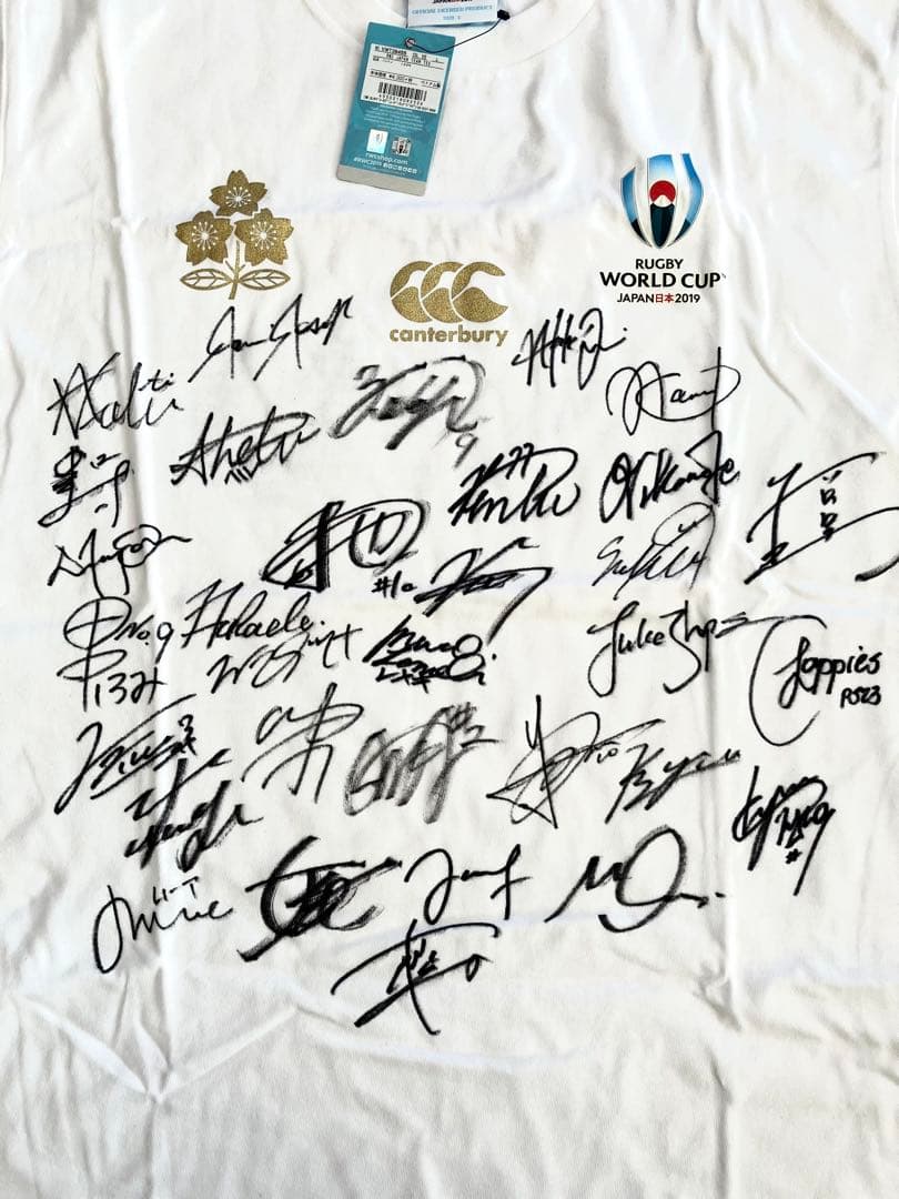 ラグビーワールドカップ2019 日本代表全選手直筆サイン入りTシャツ
