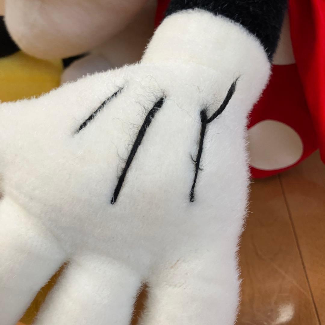 ディズニーランド　ミッキー＆ミニー　大きなぬいぐるみ　昭和レトロ