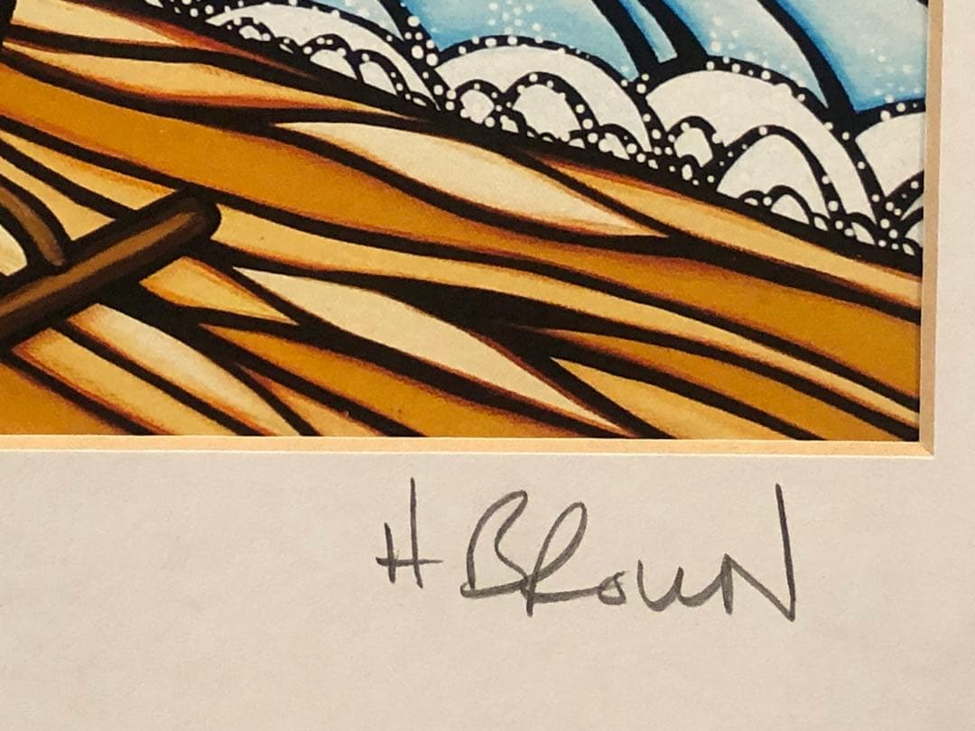 ヘザーブラウン 絵画 アート u-ske ポストカード 木製フレーム付き まとめ