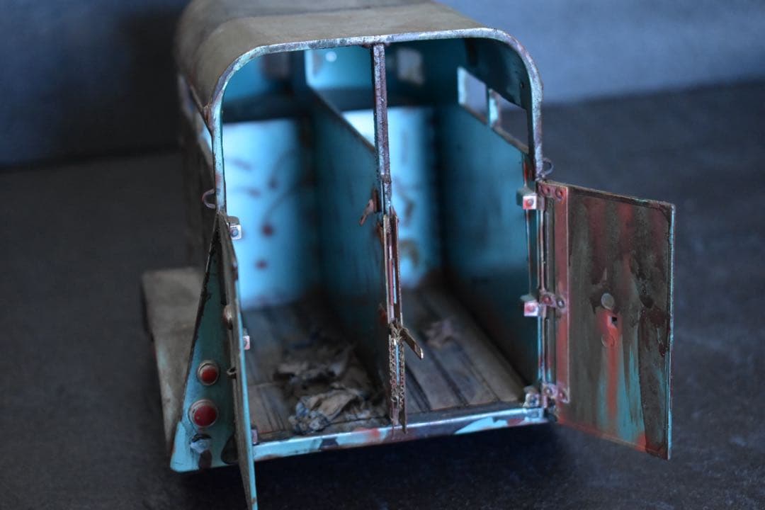 ]1/18 サンスター シボレー C10 トラック トレーラー 曲げ加工 サビ