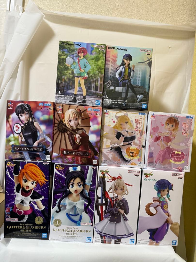 最終値下　ペア美少女フィギュア10点セット　プリキュア　モンスト　とある他