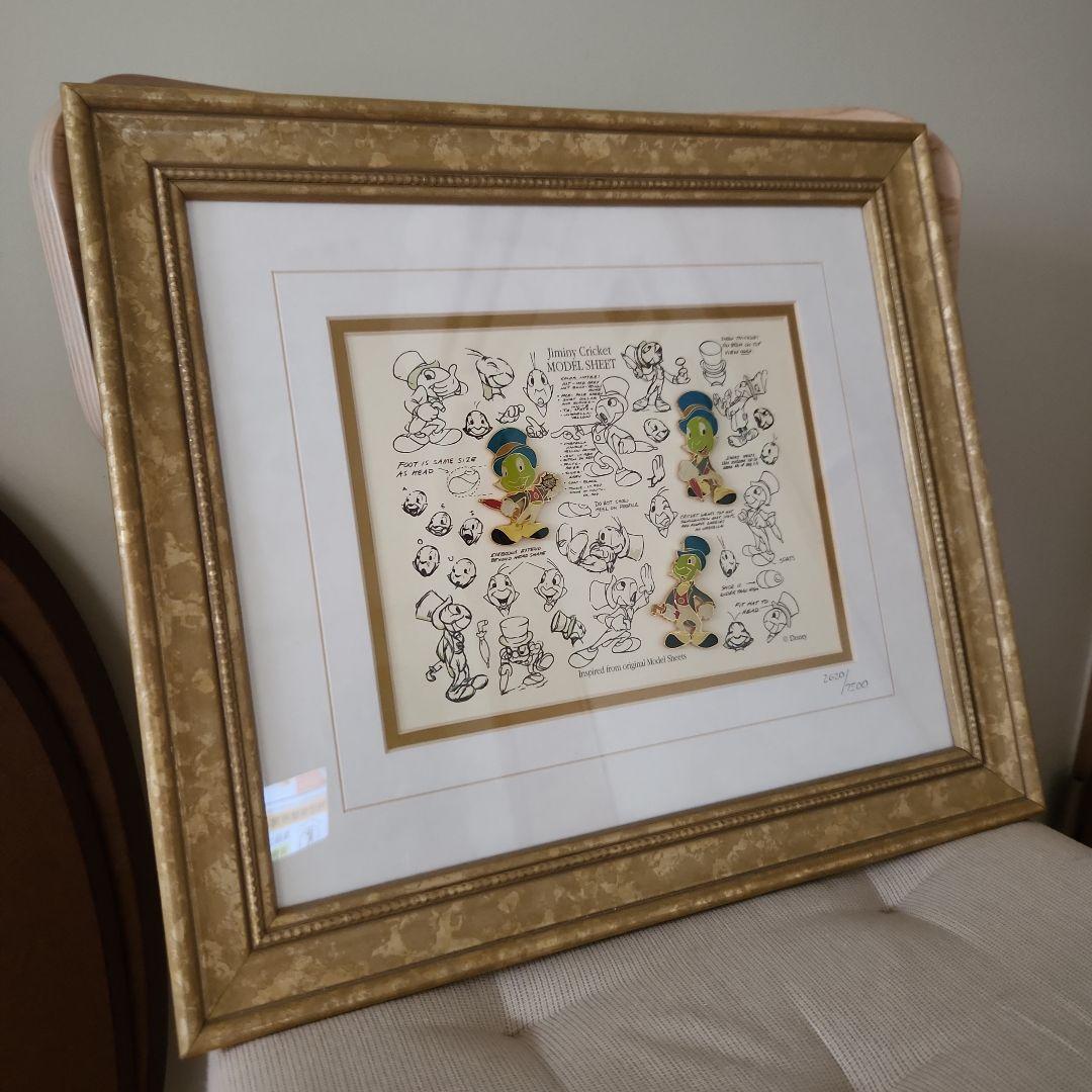 ディズニー　ピノキオ　ジミニークリケット　ディズニーワールド　ピンズ　難有