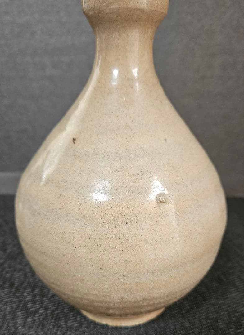 朝鮮古美術　朝鮮古陶磁器　古玩　李朝　堅手　広口　徳利　花入れ　茶道具　茶器