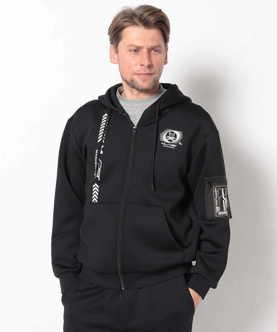 美品 ★ MARK&LONA DST スウェット パーカー マーク&ロナ 黒