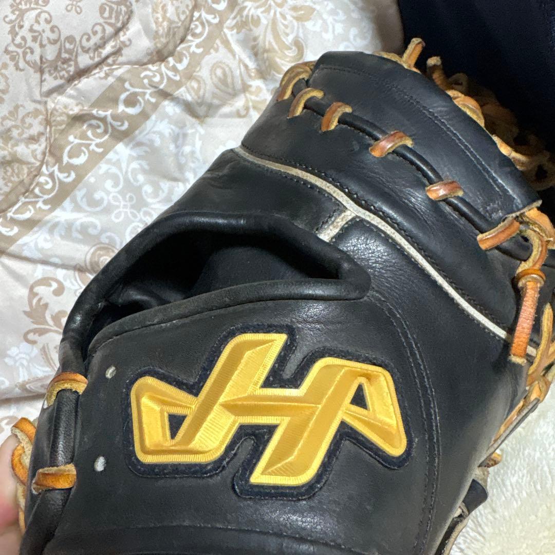 ハタケヤマ 軟式野球グローブ 黒