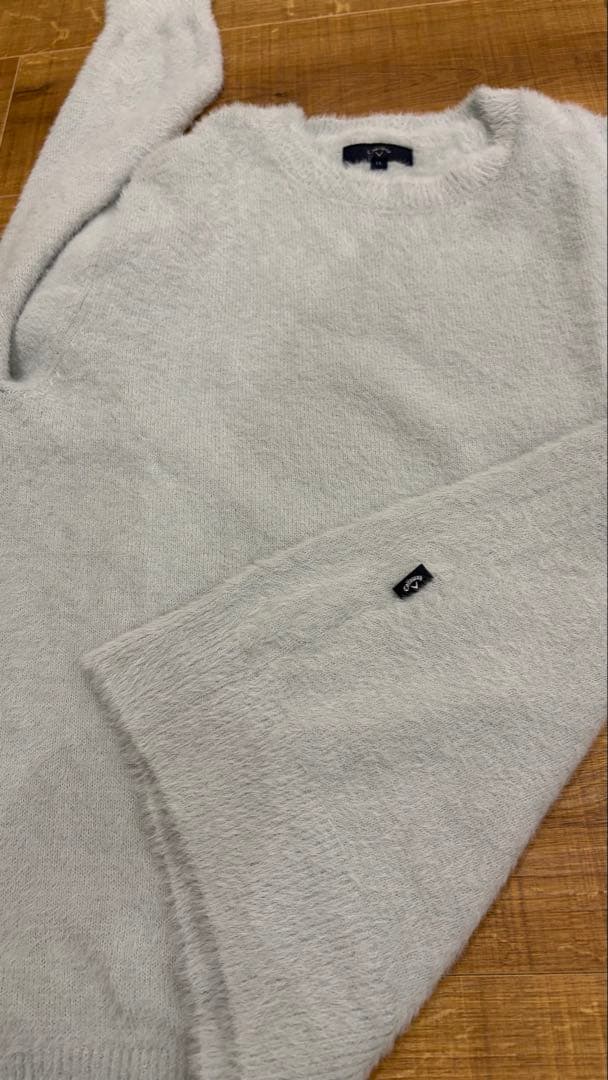 キャロウェイ ゴルフ メンズ ニット ロゴジャガードヘアリーニット グレー