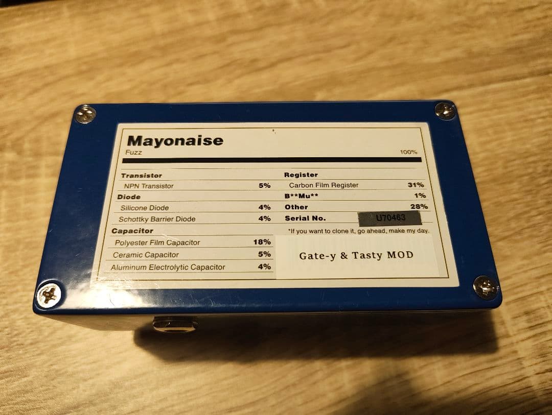 ギター Mayonaise Fuzz Gate-y & Tasty MOD