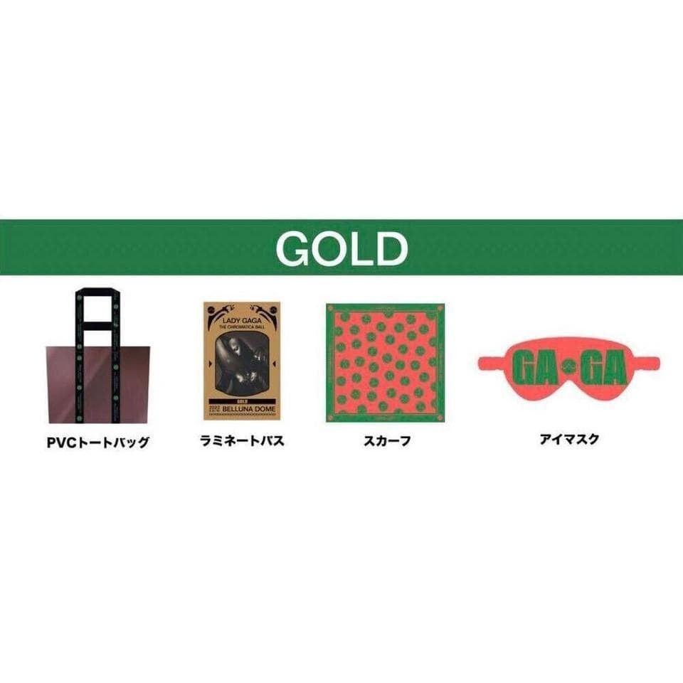 Lady Gaga 2022 クロマティカ・ボール GOLD 公演グッズ 4+1