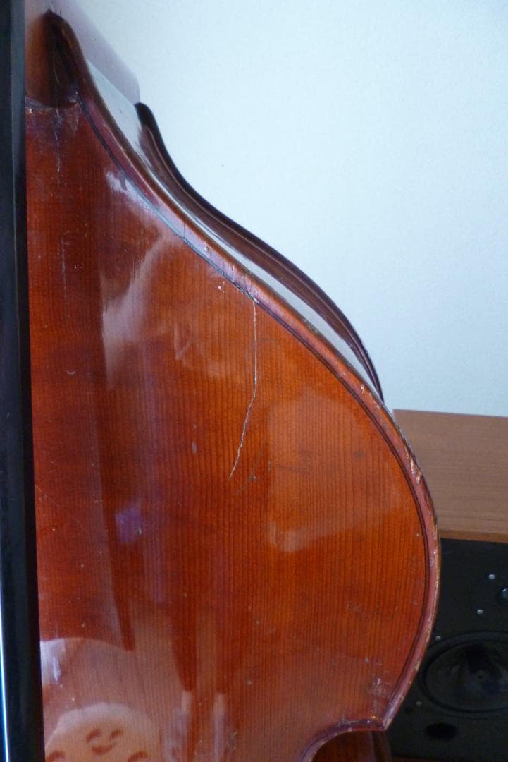 【引取限定】コントラバス（ラベルなし 詳細不明）３／４（国内４／４）