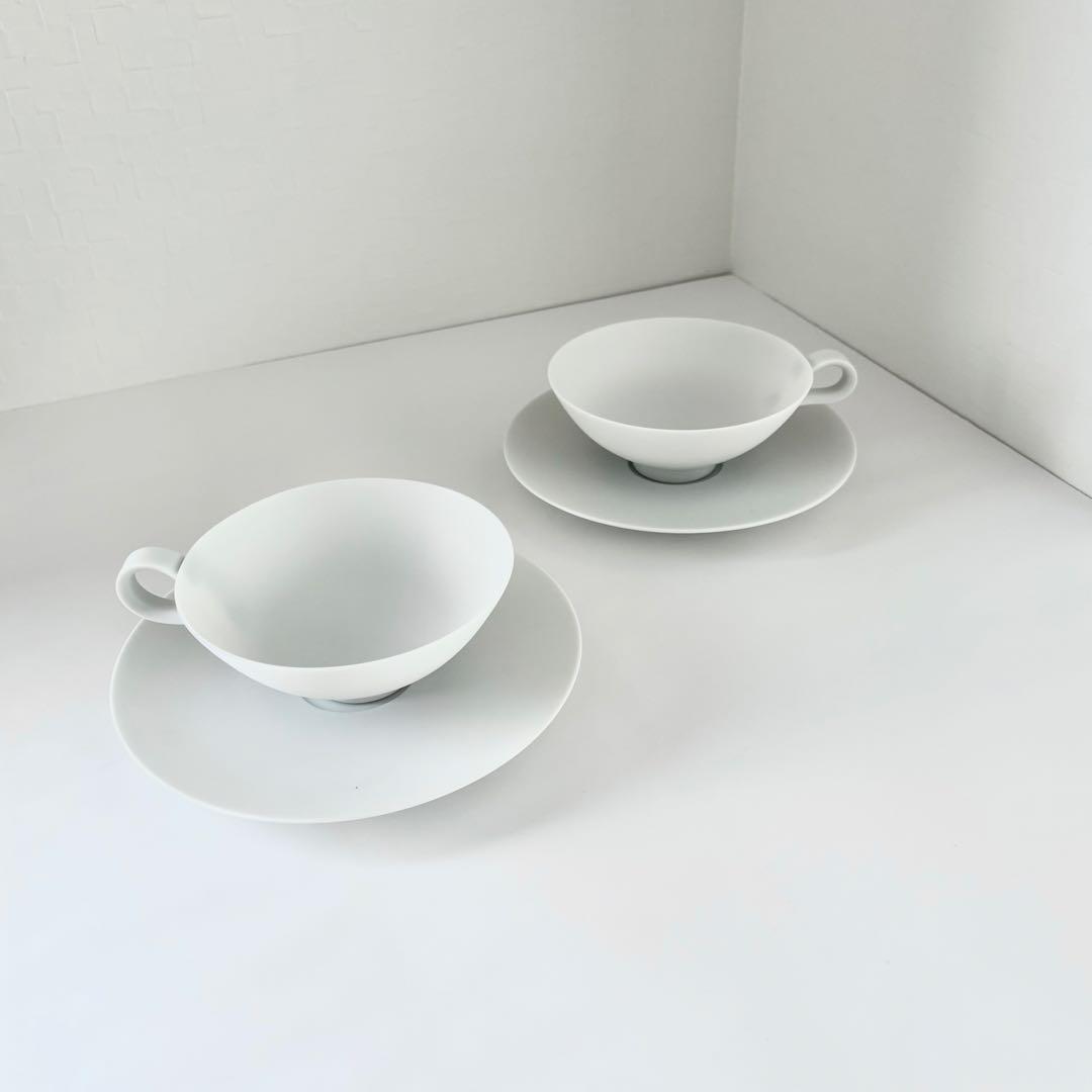 森岡希世子 白磁 C&S 2客セット 未使用