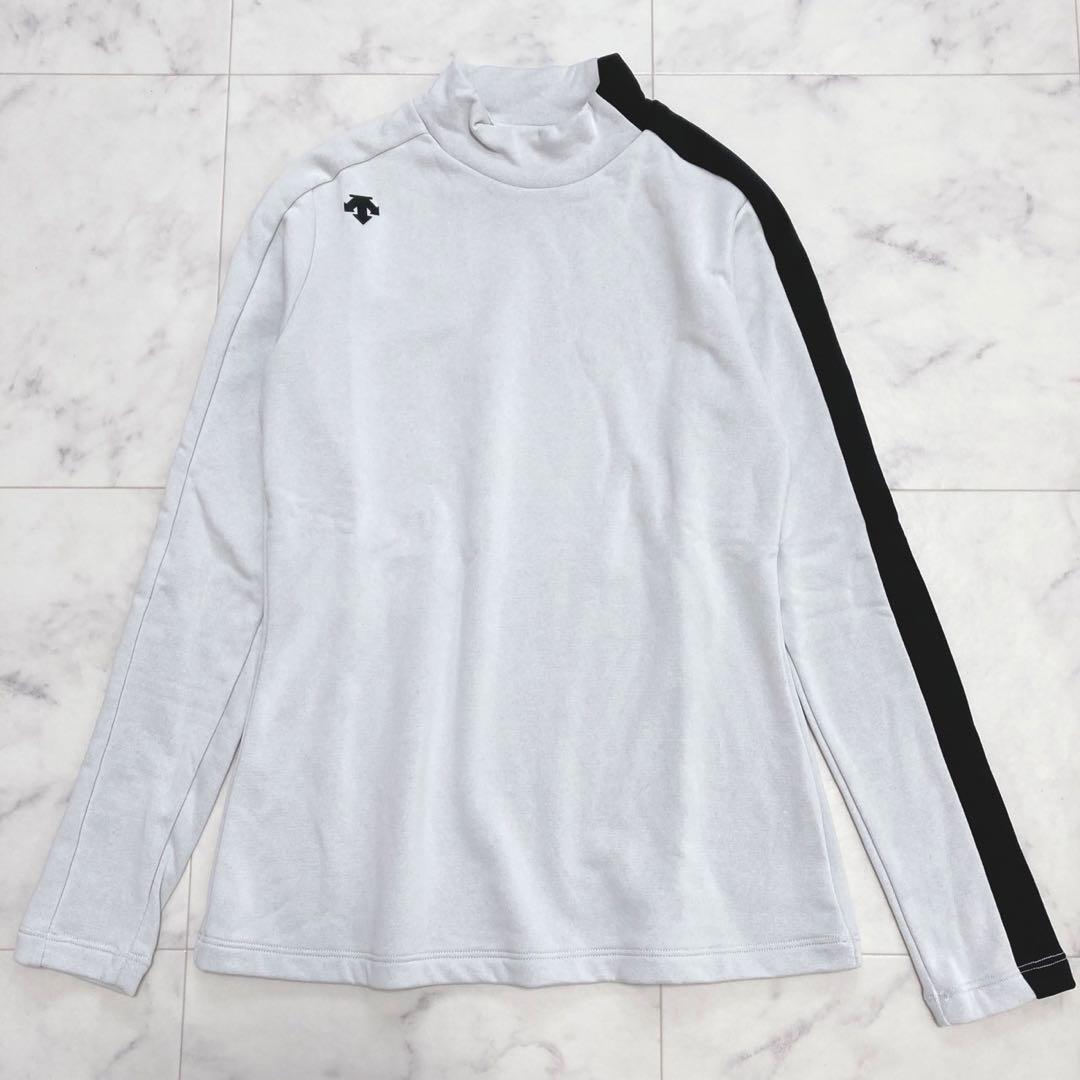DESCENTE モックネック ハイネック 長袖トップス　M 大人綺麗めゴルフ
