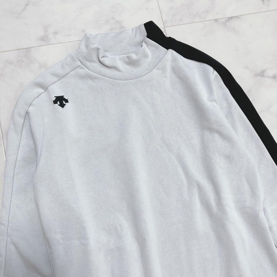 DESCENTE モックネック ハイネック 長袖トップス　M 大人綺麗めゴルフ