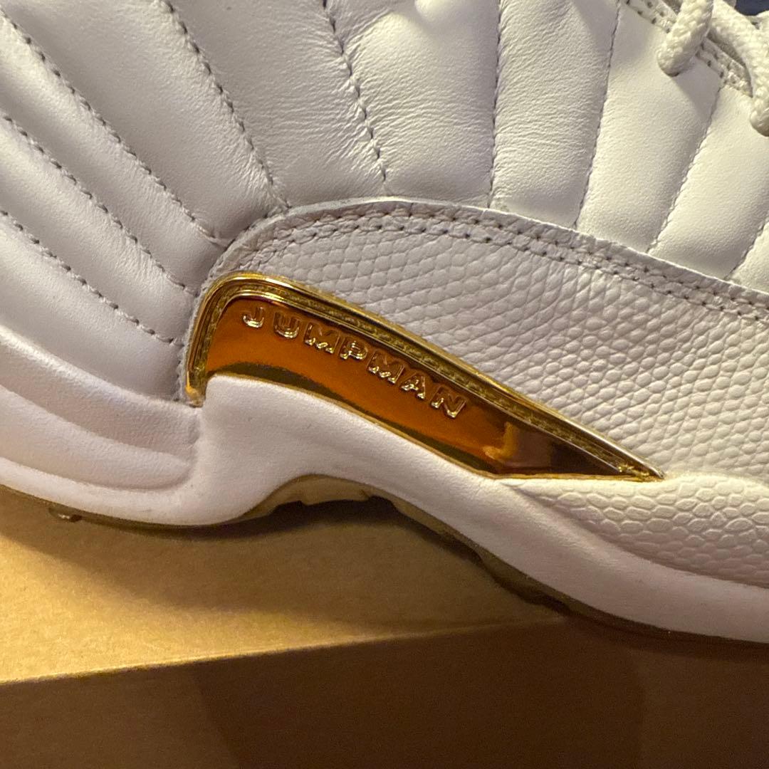 Air Jordan 12 ゴルフシューズ ホワイト/ゴールド　ケース付き