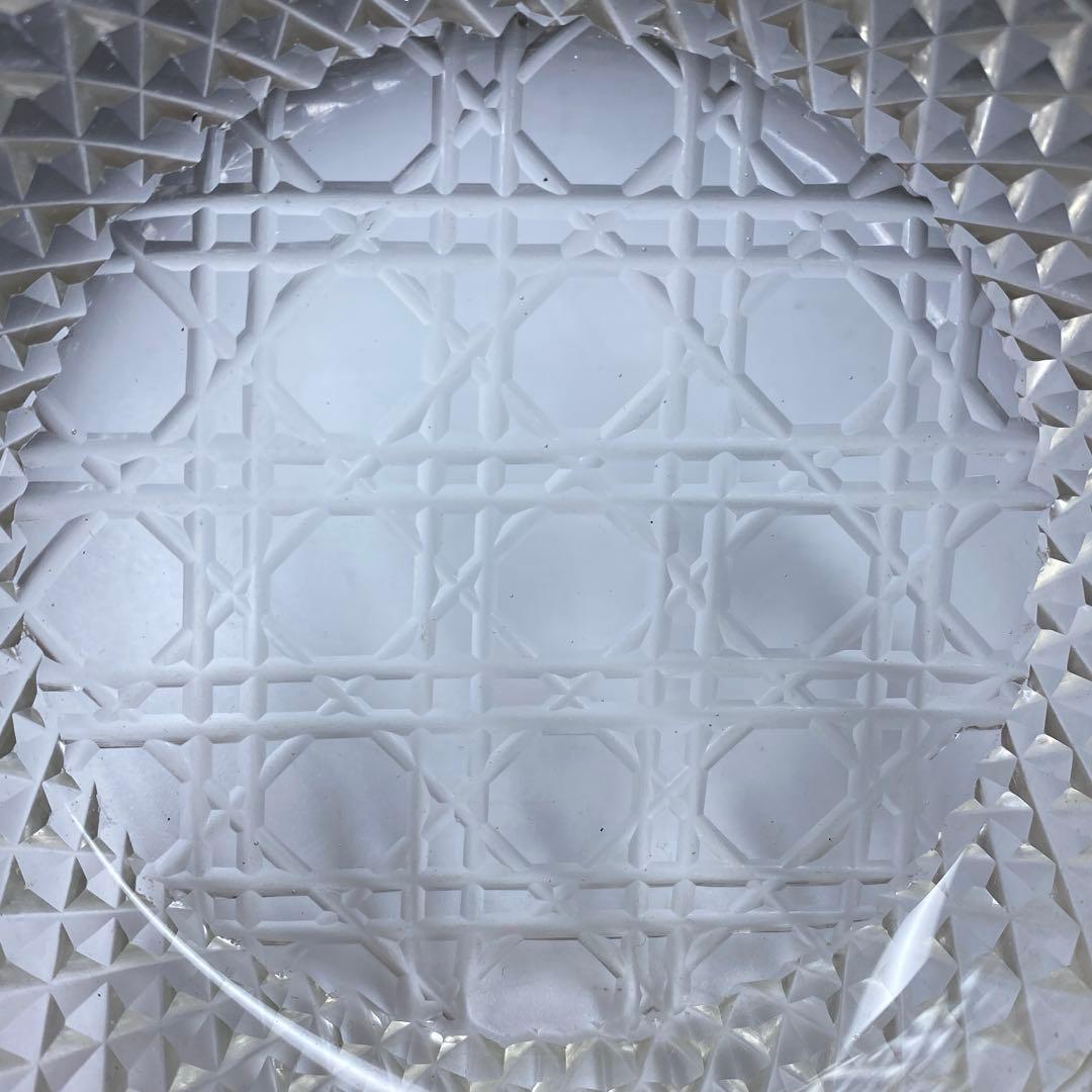 専用江戸後〜明治初期　ギヤマン手彫切子ハンドカット皿　10客　共箱直径11.8㎝