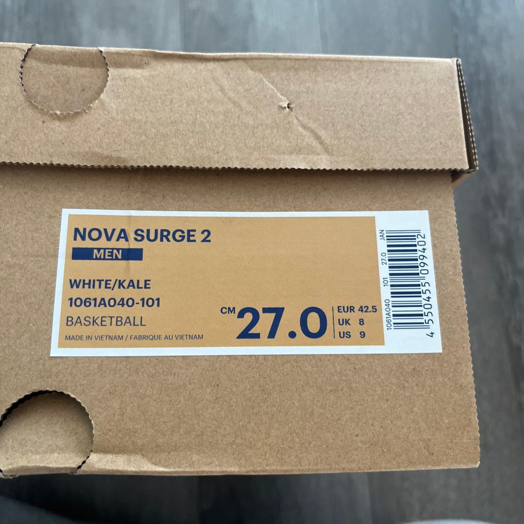 asics バスケットボールシューズ　NOVA SURGE2 27センチ