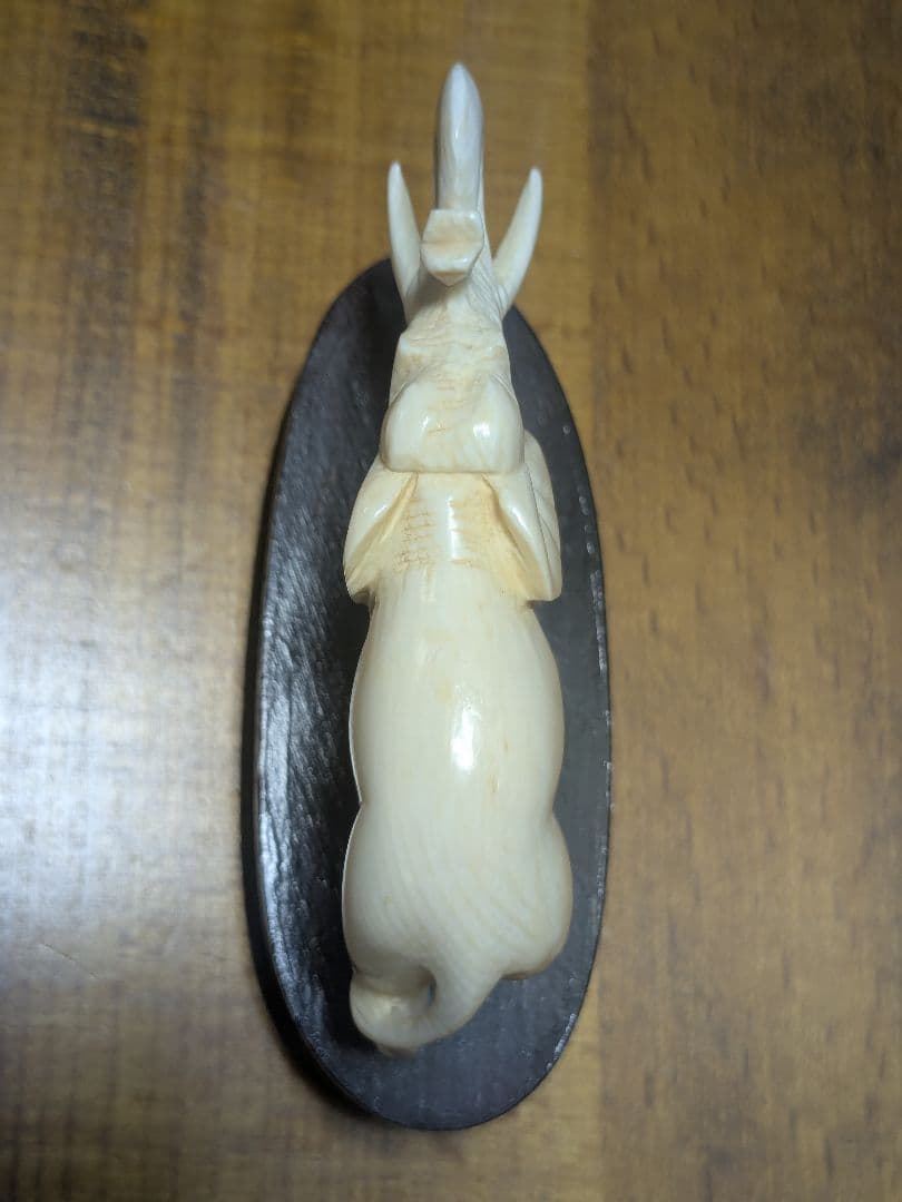 アンティーク 置物 オブジェ象の彫刻 オーナメント象牙風