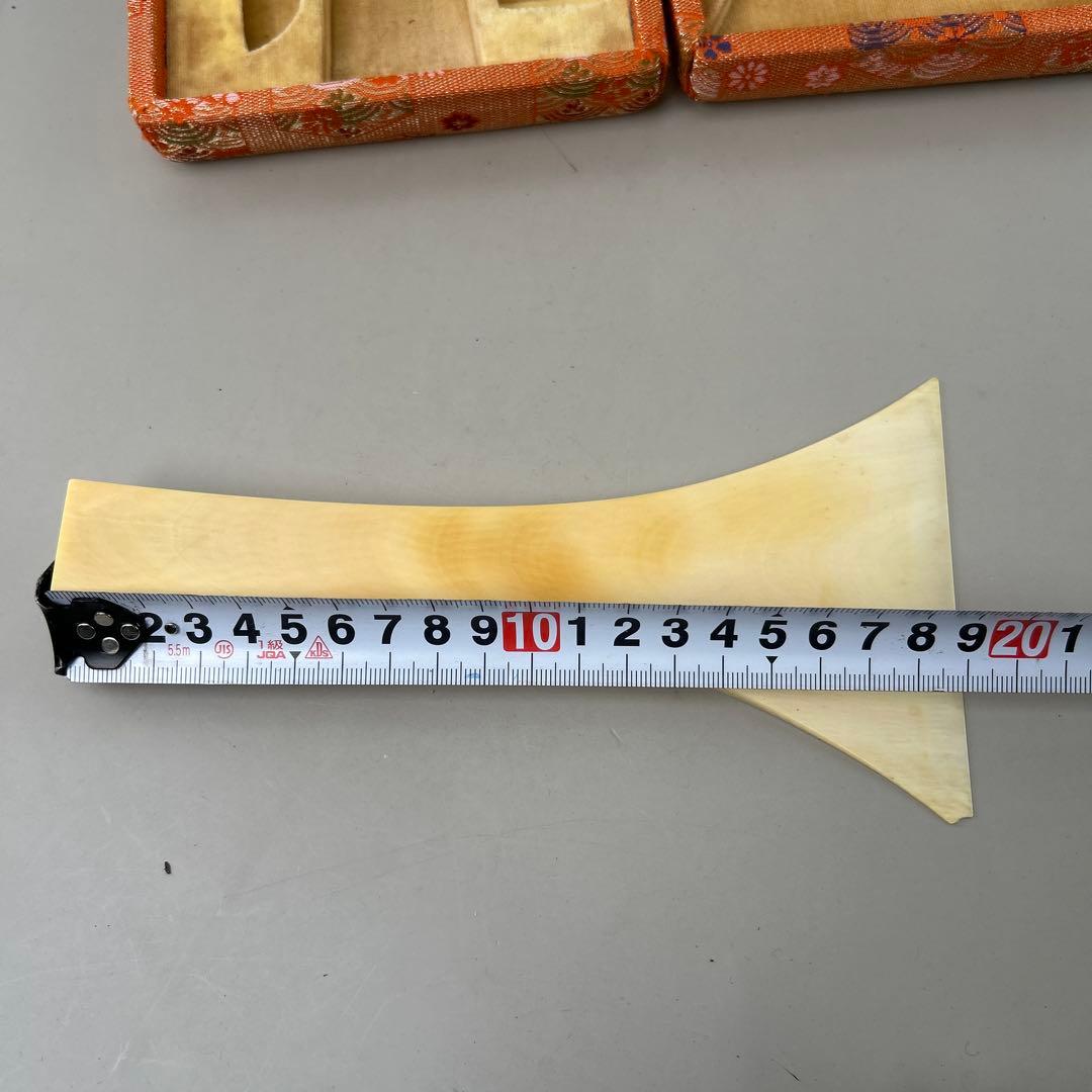 天然素材三味線バチ 専用ケース付きB008