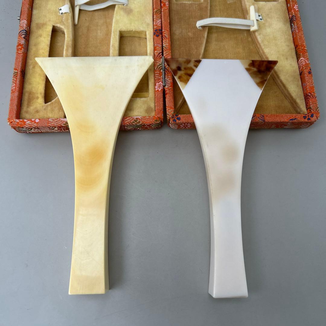 天然素材三味線バチ 専用ケース付きB008