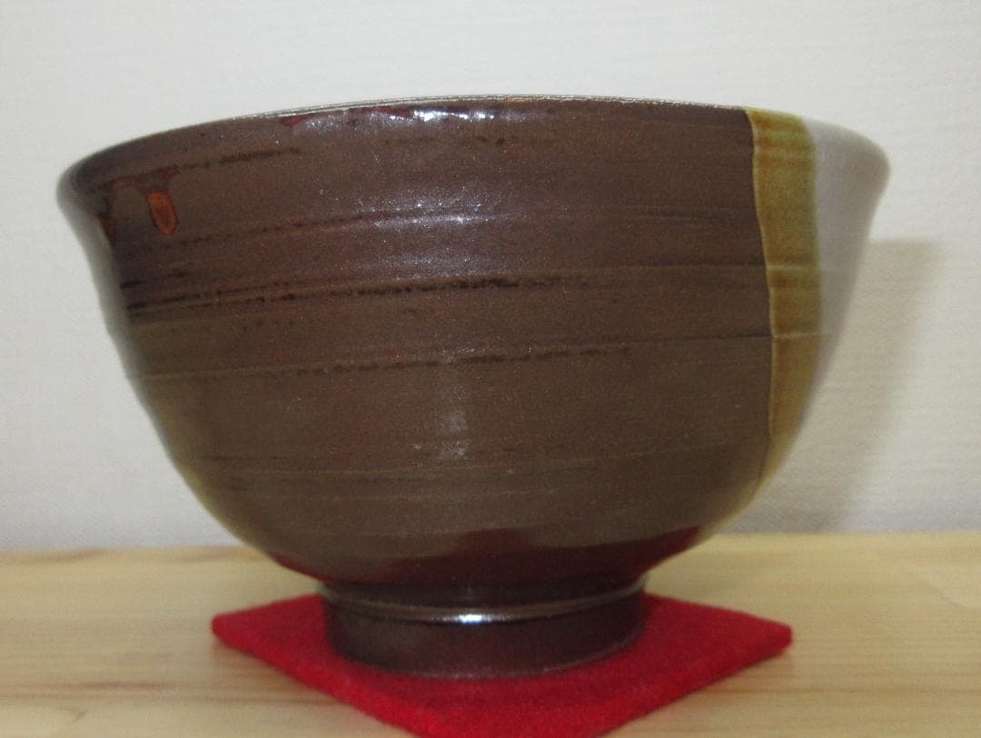 送料込【逢絢亭・新品】茶道具 数茶碗 信楽焼 掛分 菖蒲 ５客 西尾香舟 紙箱