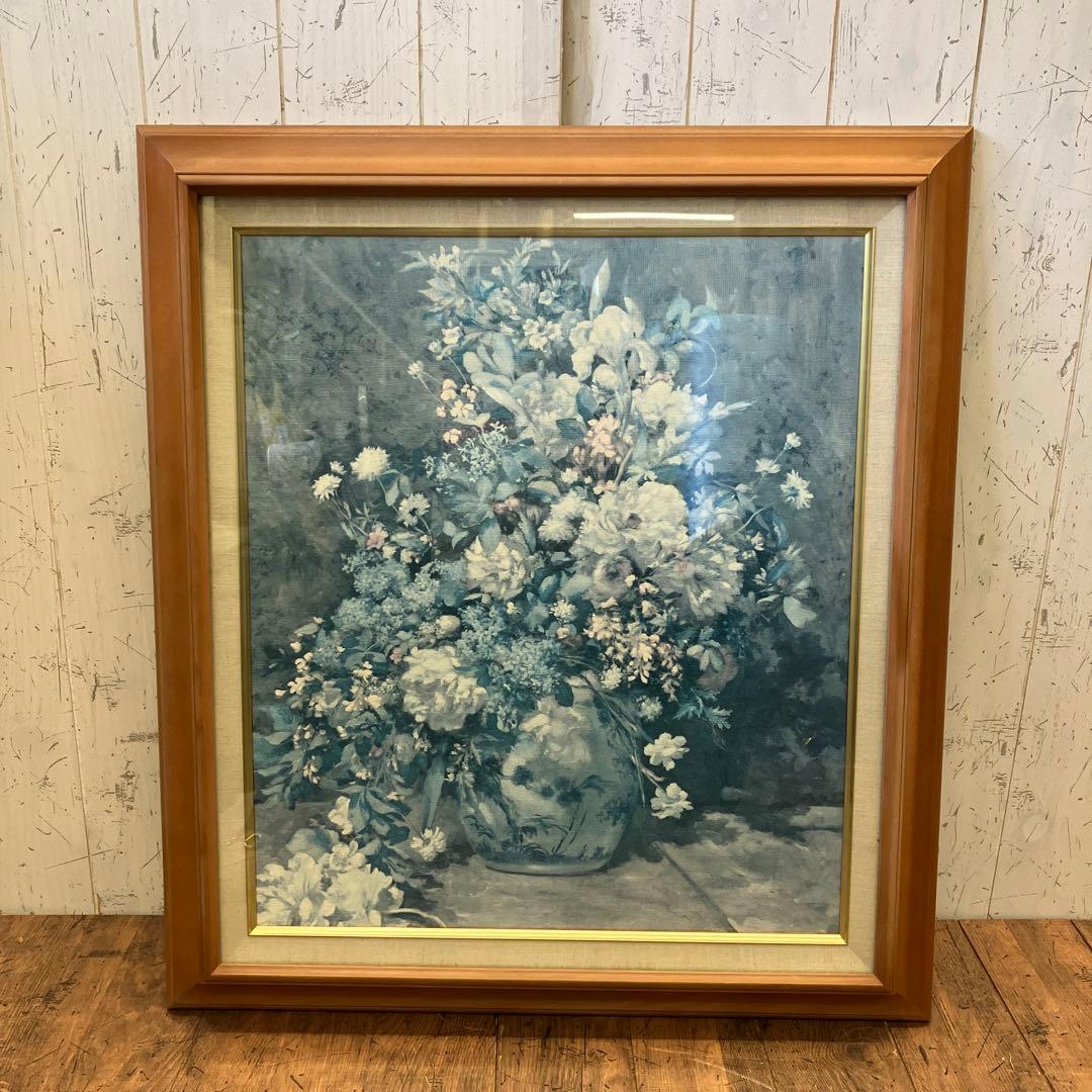 Renoir ルノワール 春の花束 絵画 複製画 複製名画 額縁 額付き 花