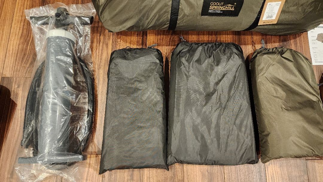 【新品・未使用】Springhill エアドームテント（カーキ色）