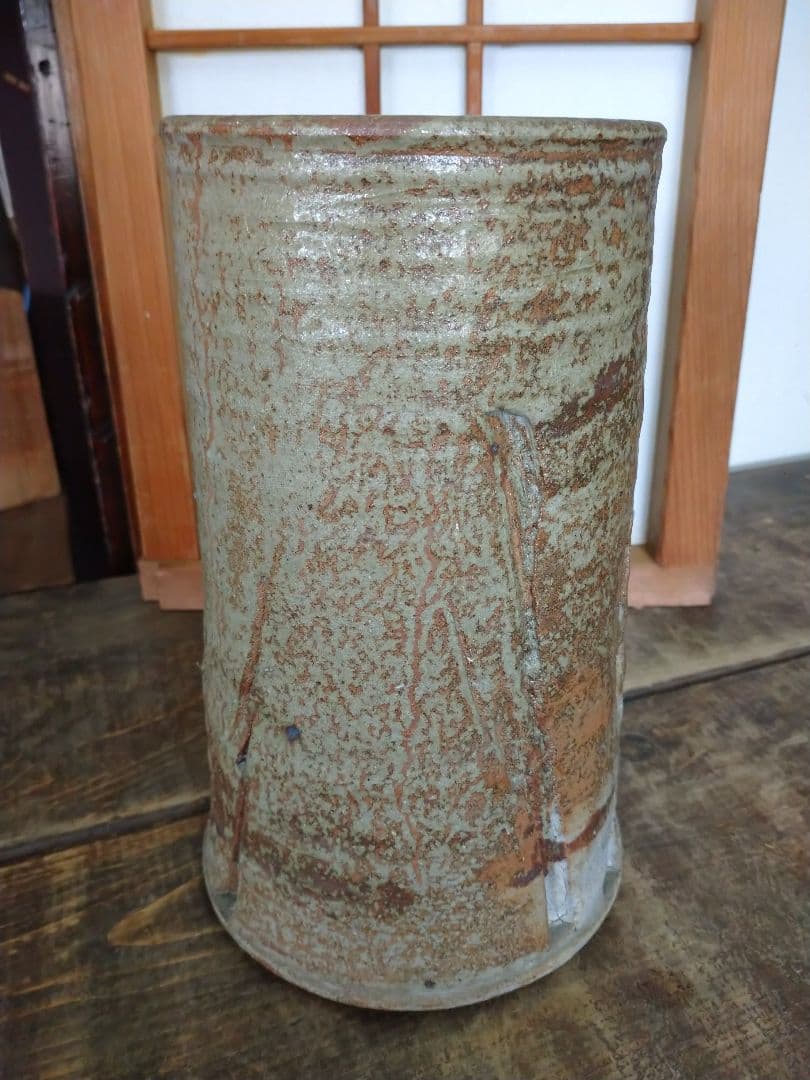 益子焼 花入れ 花瓶 花びん 成井立歩