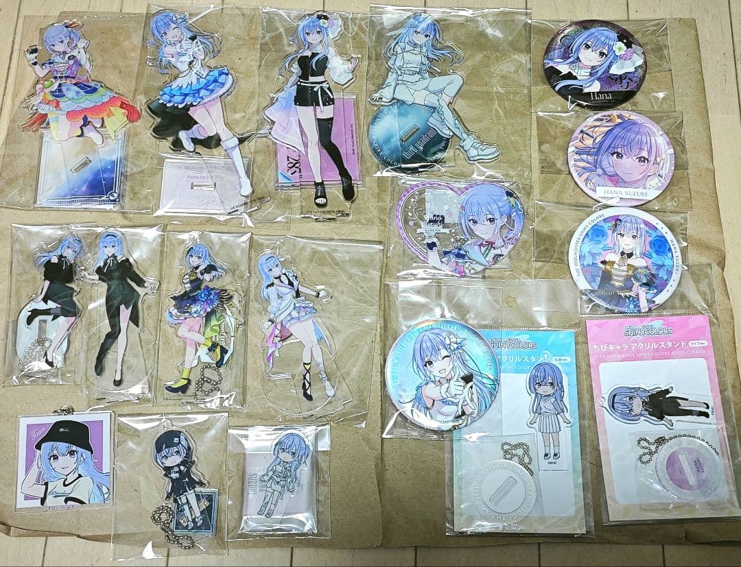 シャニマス 鈴木羽那 アクリルスタンド 缶バッジ まとめ売り