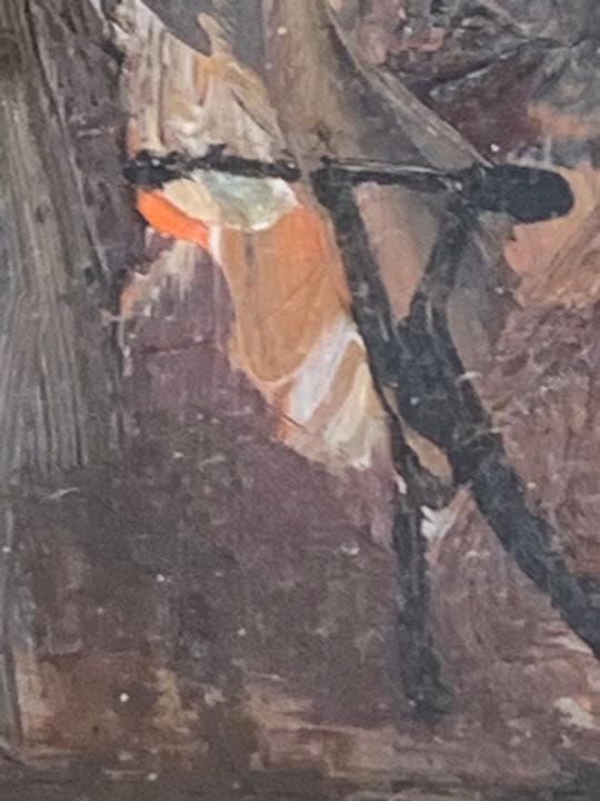 大幅値下げしました！中川力　絵画　「ノートルダム」4号　額縁付