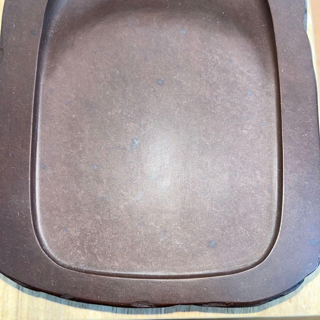 ⭕️赤間硯　野面硯　名工　堀尾卓司　新品美品　宝物　玉弘堂　女性好み作品　美しい