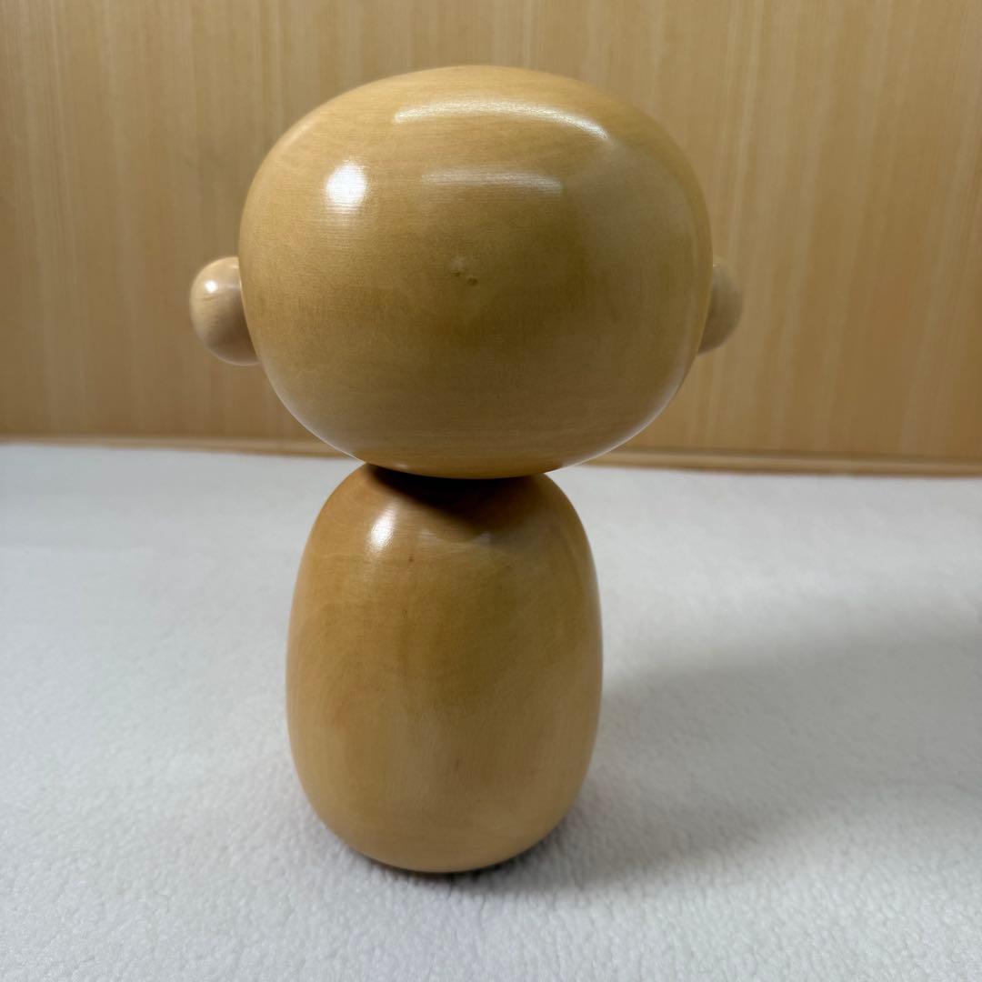 狩野千代松　心待ち　狩野千代松 創作こけし「心待ち」 内閣総理大臣賞　こけし