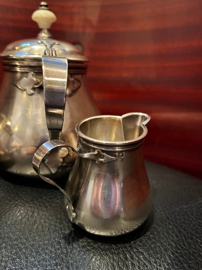 ピュイフォルカ　純銀製　ティーポット　3点セット　アンティーク