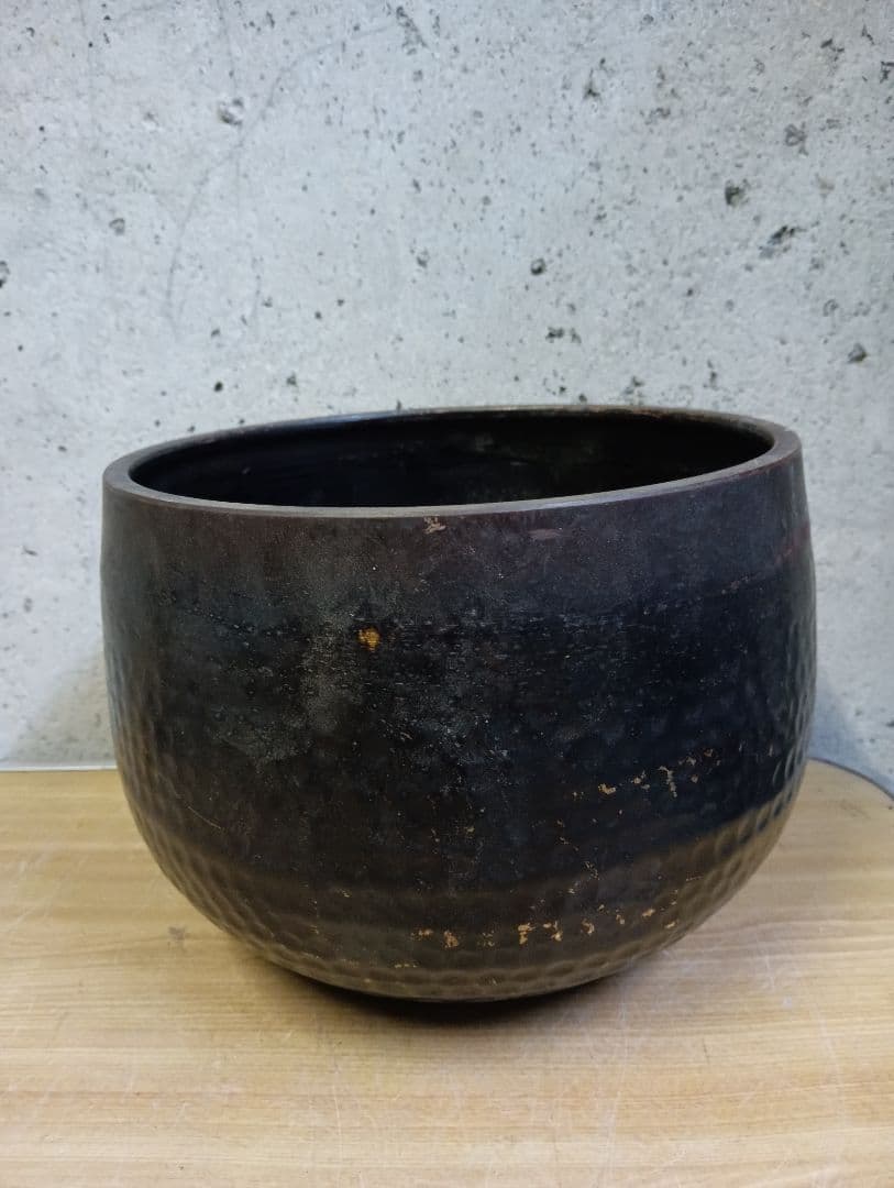 蔵出し 特大おりん ビンテージ 仏具 寺院 槌目紋様 古道具