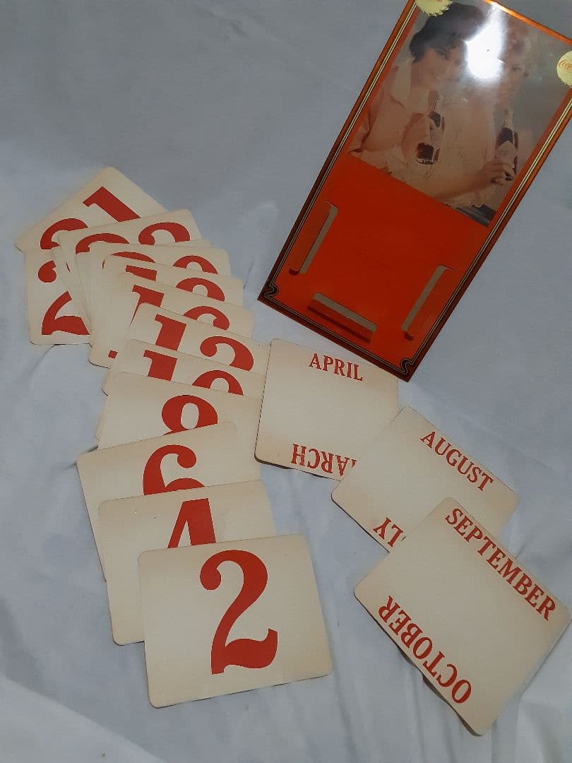 レア 80's コカコーラ ヴィンテージ 万年 カレンダー 販促 広告 店舗
