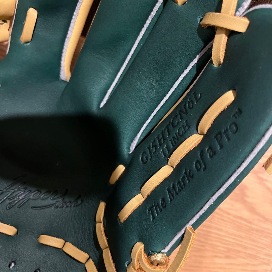 新品値下げ中軟式少年用ローリングスJr.ハイパーテック ダークグリーン/キャメル