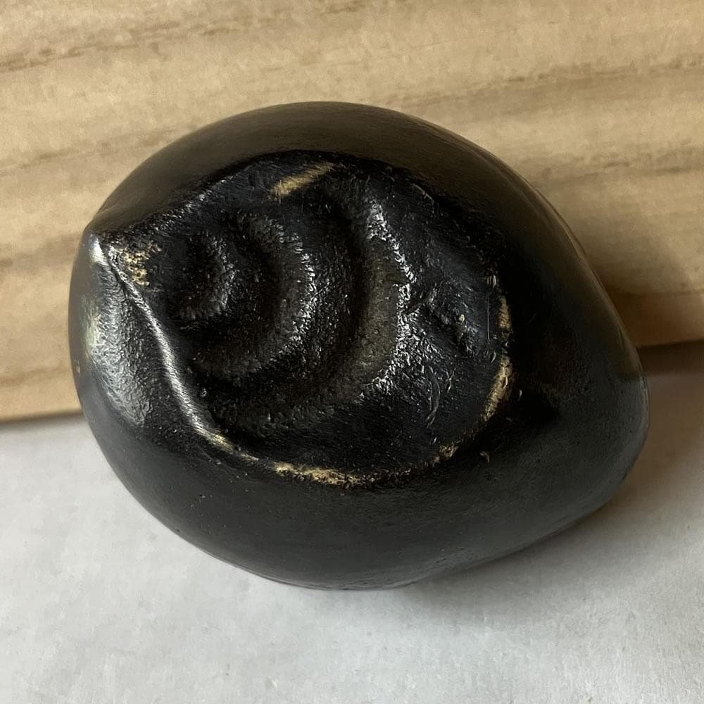 p037 雅覧堂 鋳銅 兎 水滴 共箱 うさぎ ウサギ 書道具 茶道具