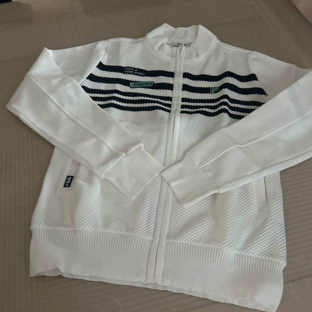 FILA ストライプ ジャケット ホワイト